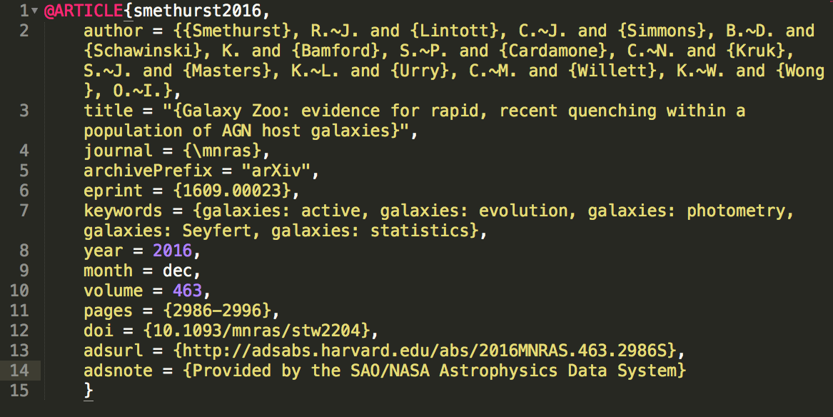 bibtex entry